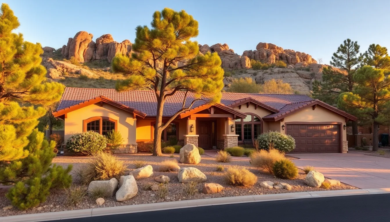 A home in the Prescott, Arizona area set among pine-covered hills in a four-season mountain climate